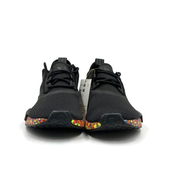 Adidas NMD R1 Men Sz 11 Casual Running Shoe Black Multicolor Trainer Sneaker NEW - Picture 2 of 11